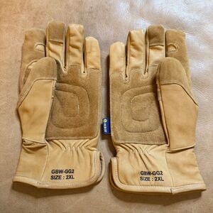 Gray Bear Workwear GBW-GG2 Gloves Men 2XL Tan Leather Arc Flash 46 Cal Oilbloc
